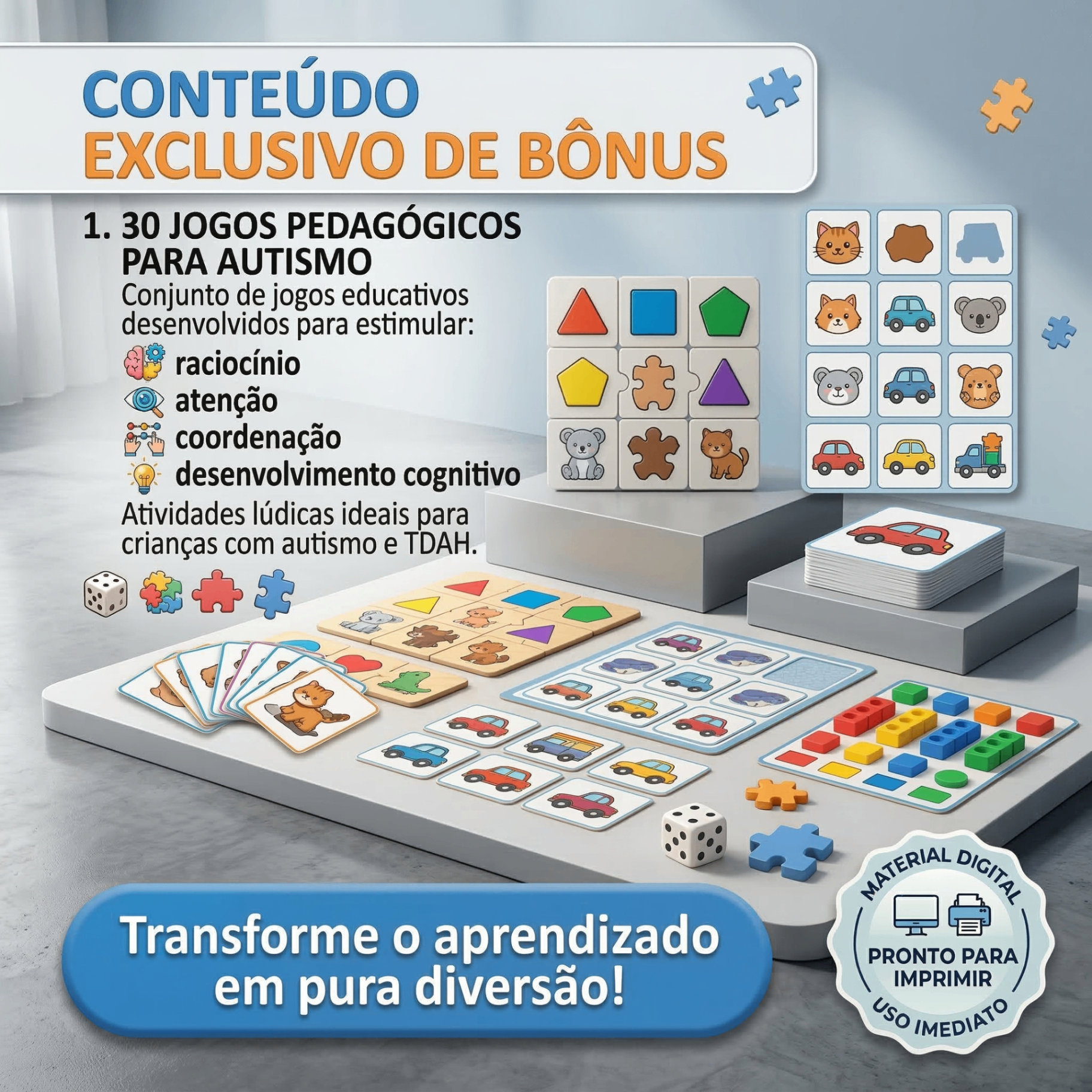 30 Jogos Pedagógicos para Autismo